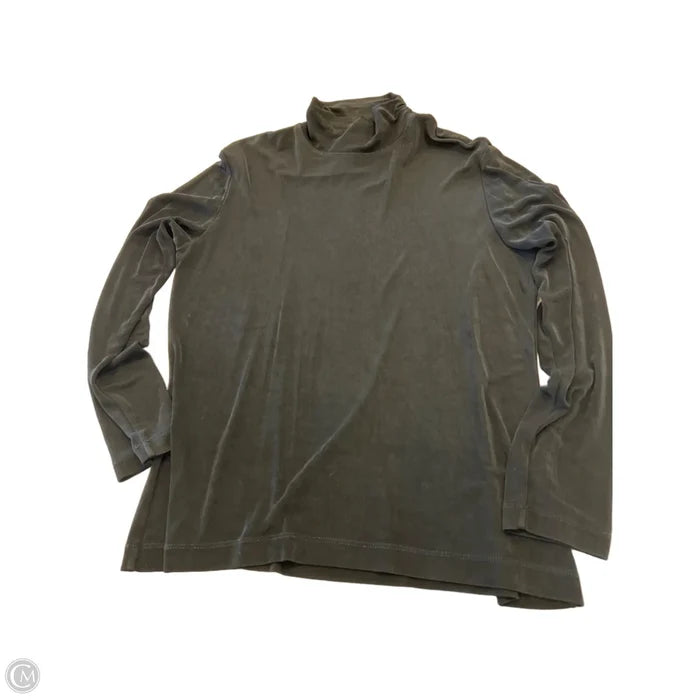 Top Long Sleeve By Chicos In Black, Size: L