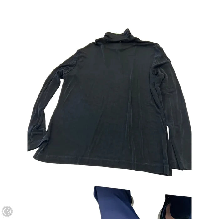 Top Long Sleeve By Chicos In Black, Size: L