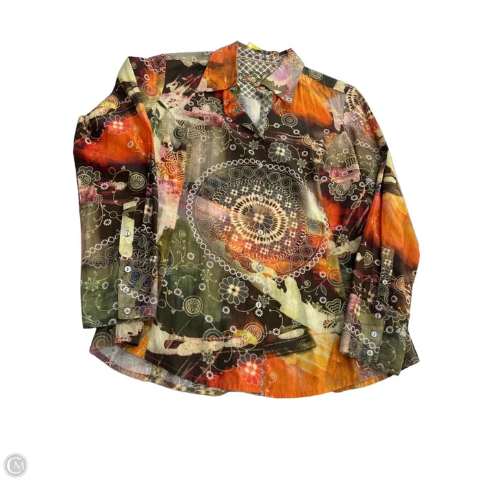 Top Long Sleeve By Clothes Mentor In Multi-colored, Size: L