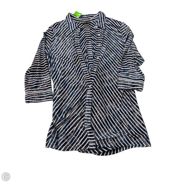 Top Long Sleeve By Clothes Mentor In Striped Pattern, Size: L