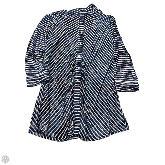 Top Long Sleeve By Clothes Mentor In Striped Pattern, Size: L