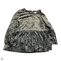 Top Long Sleeve By Cupio In Green & Grey, Size: Xl