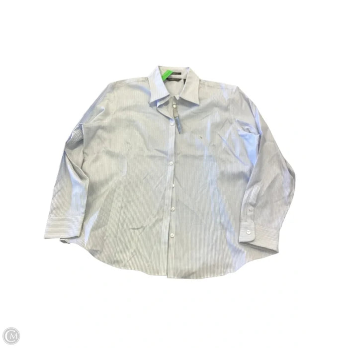 Top Long Sleeve By Eddie Bauer In Striped Pattern, Size: Xxl