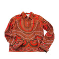 Top Long Sleeve By Isaac Mizrahi In Paisley Print, Size: L