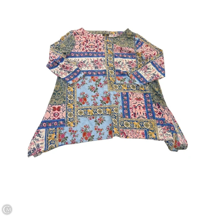 Top Long Sleeve By Jm Collections In Multi-colored, Size: L