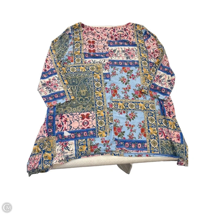 Top Long Sleeve By Jm Collections In Multi-colored, Size: L