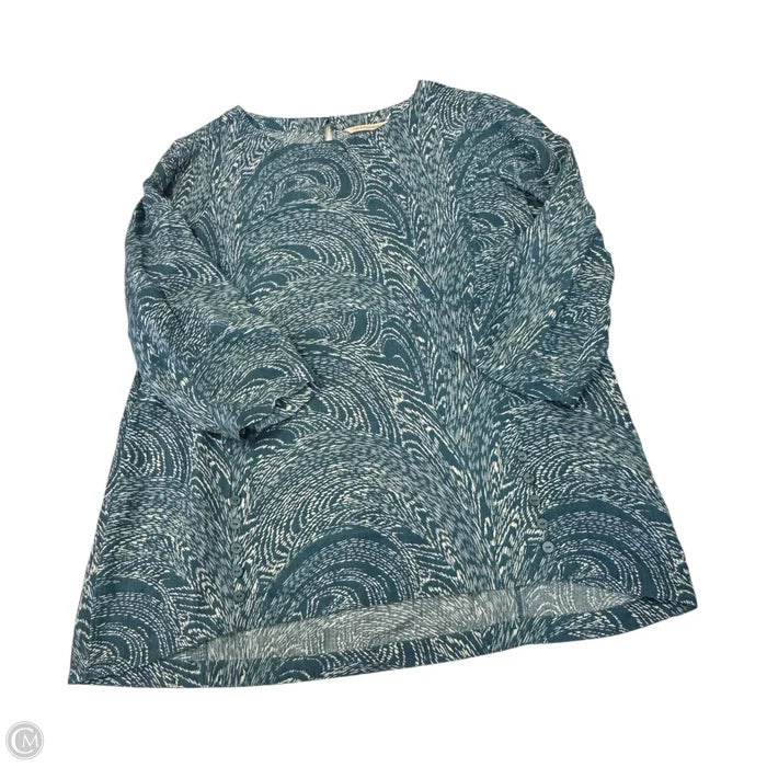 Top Long Sleeve By Soft Surroundings In Blue, Size: Xl