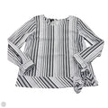 Top Long Sleeve By Talbots In Striped Pattern, Size: L