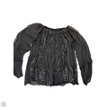 Top Long Sleeve By Tempo Paris In Black & Silver, Size: M