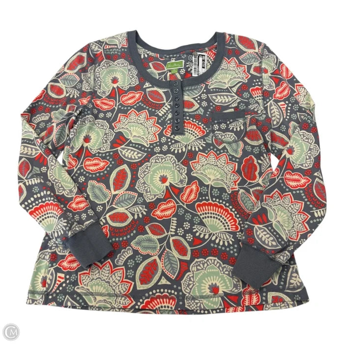 Top Long Sleeve By Vera Bradley In Multi-colored, Size: Xl