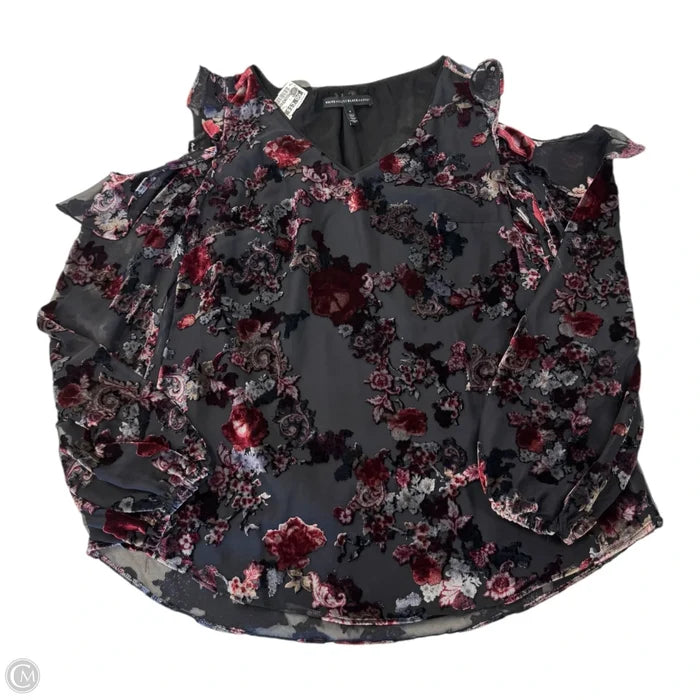 Top Long Sleeve By White House Black Market In Multi-colored, Size: 4