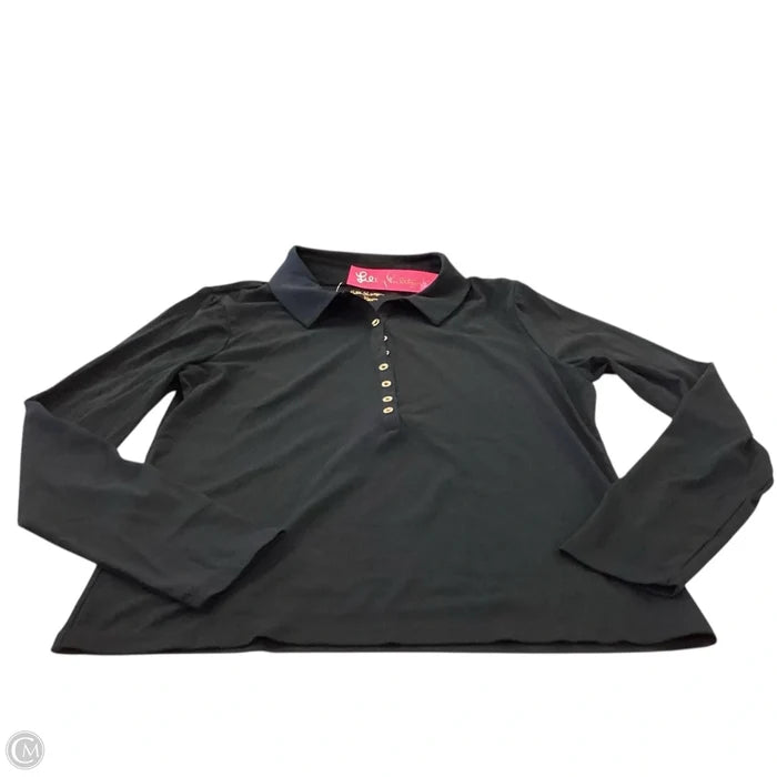 Top Long Sleeve Designer By Lilly Pulitzer In Black, Size: Xl