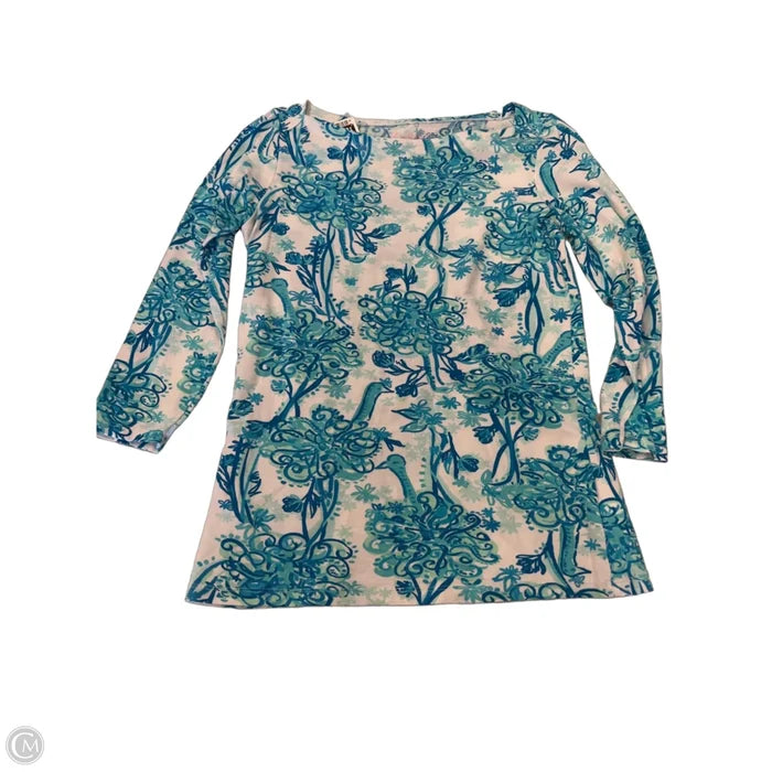 Top Long Sleeve Designer By Lilly Pulitzer In Blue, Size: Xs