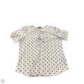 Top Short Sleeve By Adrianna Papell In Polkadot Pattern, Size: S