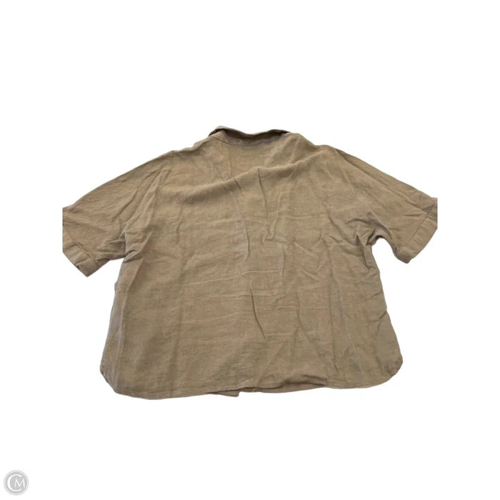 Top Short Sleeve By Clothes Mentor In Brown, Size: L