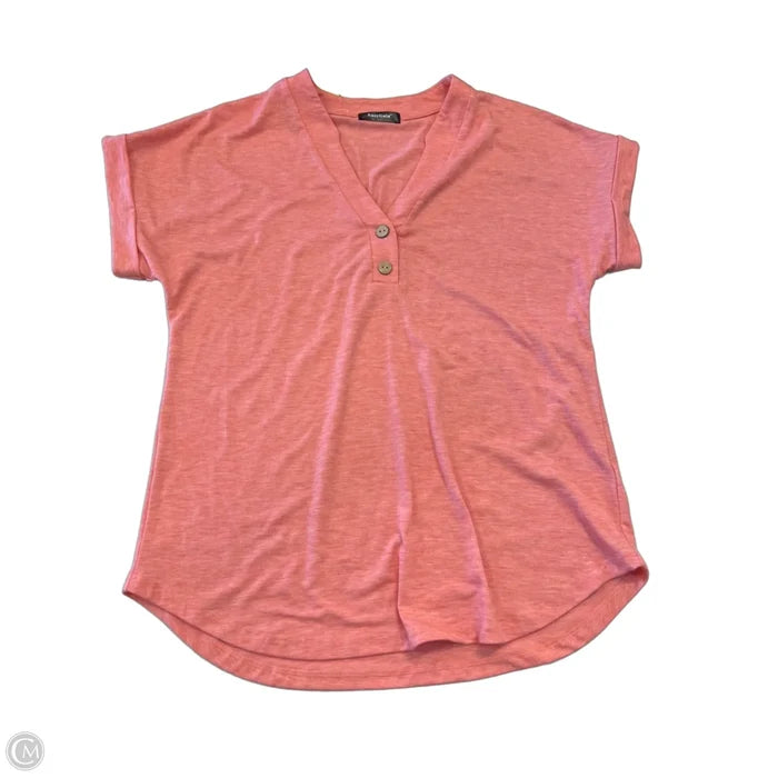 Top Short Sleeve By Clothes Mentor In Coral, Size: M