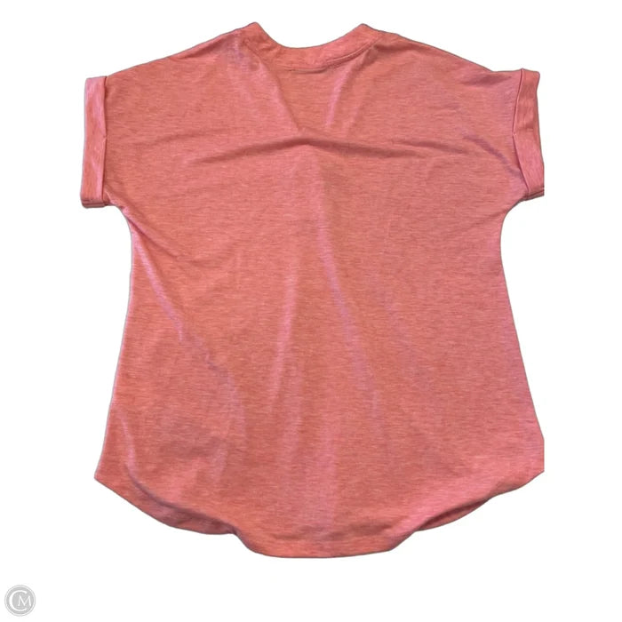 Top Short Sleeve By Clothes Mentor In Coral, Size: M