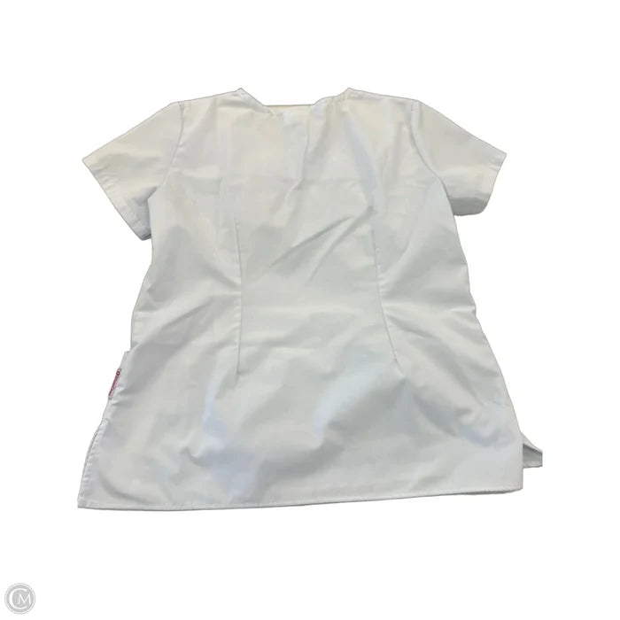 Top Short Sleeve By Clothes Mentor In White, Size: M