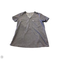Top Short Sleeve By Figs In Grey, Size: S