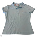 Top Short Sleeve By Lacoste In Blue, Size: S