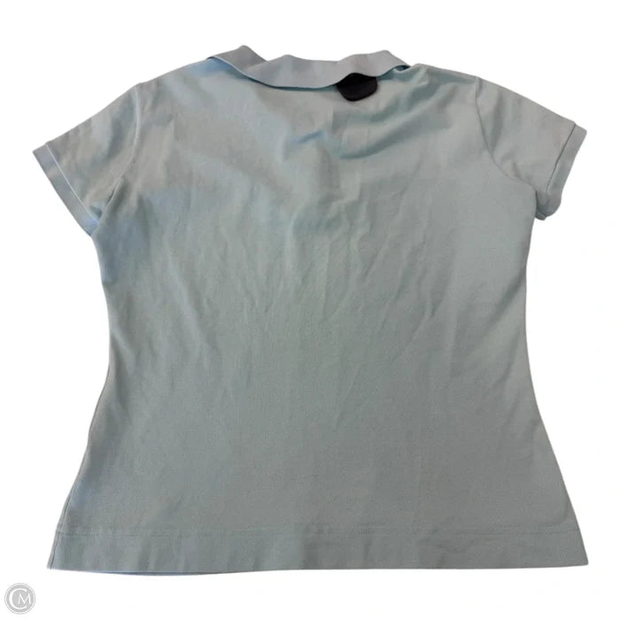Top Short Sleeve By Lacoste In Blue, Size: S
