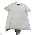 Top Short Sleeve By Lauren By Ralph Lauren In Cream, Size: L