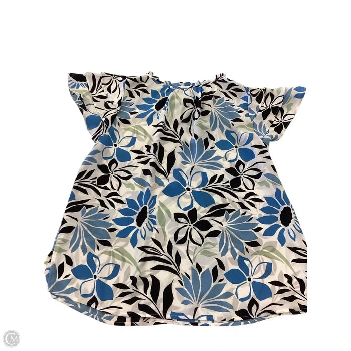 Top Short Sleeve By Liz Claiborne In Blue & Green, Size: Sp