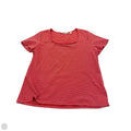 Top Short Sleeve By Liz Claiborne In Striped Pattern, Size: Xl
