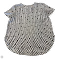 Top Short Sleeve By Loft In Black & White, Size: L