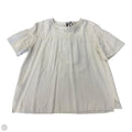 Top Short Sleeve By Loft In Cream, Size: M