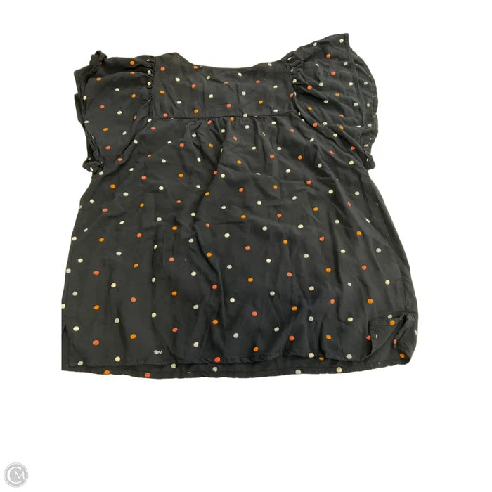 Top Short Sleeve By Loft In Polkadot Pattern, Size: M
