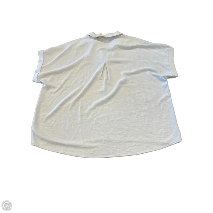 Top Short Sleeve By Maison Damelie In Cream, Size: Xl