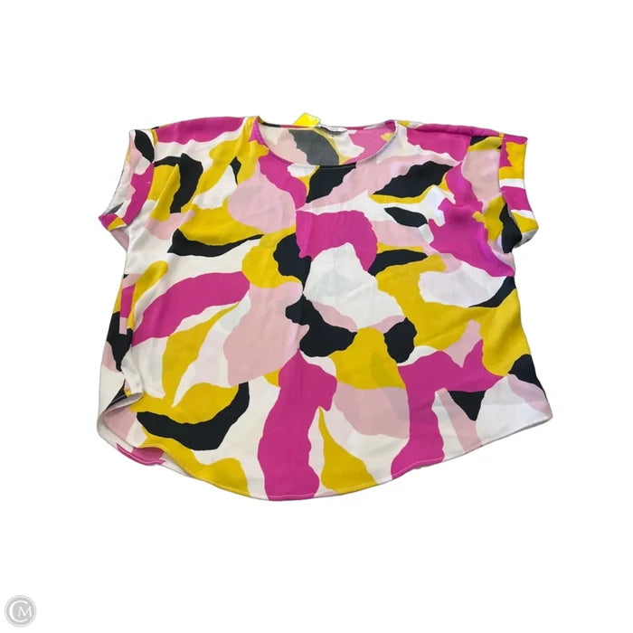Top Short Sleeve By Nine West In Multi-colored, Size: M