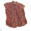 Top Short Sleeve By Polo Ralph Lauren In Green & Pink, Size: Xl
