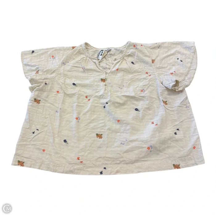 Top Short Sleeve By Sonoma In Floral Print, Size: 3x
