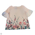 Top Short Sleeve By St Johns Bay In Pink, Size: L
