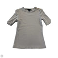 Top Short Sleeve By Tahari In Gold & Tan, Size: Xs