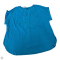 Top Short Sleeve By Talbots In Aqua, Size: 3x