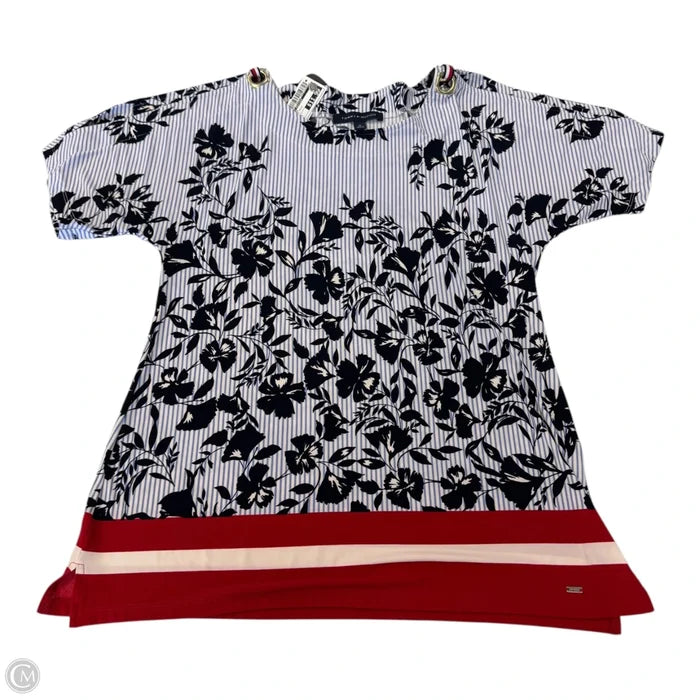Top Short Sleeve By Tommy Hilfiger In Floral Print, Size: M