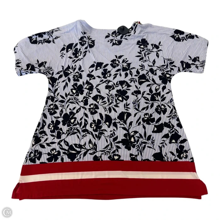 Top Short Sleeve By Tommy Hilfiger In Floral Print, Size: M