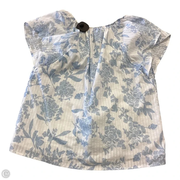Top Short Sleeve By Universal Thread In Blue & White, Size: S