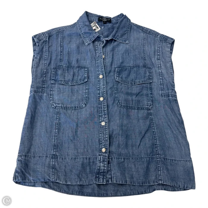 Top Short Sleeve By Velvet Heart In Blue, Size: S