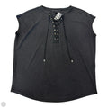 Top Short Sleeve By White House Black Market In Black, Size: S