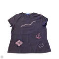 Top Short Sleeve Designer By Escada In Nautical Print, Size: Xl