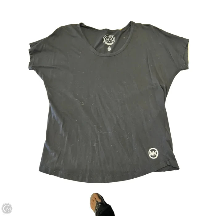 Top Short Sleeve Designer By Michael Kors In Black, Size: S