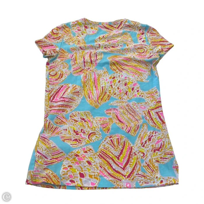 Top Short Sleeve Designer By Lilly Pulitzer In Multi-colored, Size: Xs