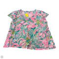 Top Short Sleeve Designer By Lilly Pulitzer In Pink, Size: S