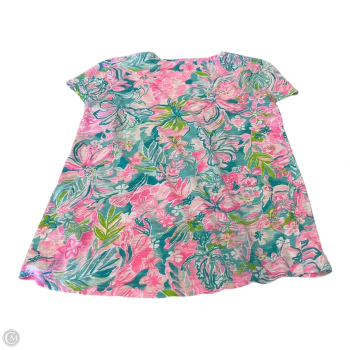 Top Short Sleeve Designer By Lilly Pulitzer In Pink, Size: S