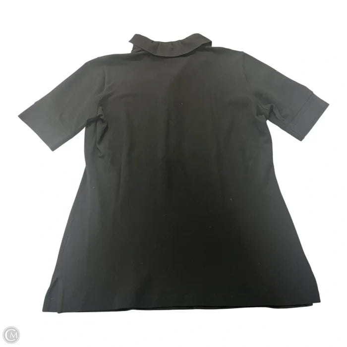 Top Short Sleeve Luxury Designer By Burberry In Black, Size: M
