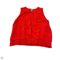 Top Sleeveless By Chicos In Red, Size: L